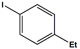 Chemical diagram for 4-Iodoethylbenzene Cas # 25309-64-2